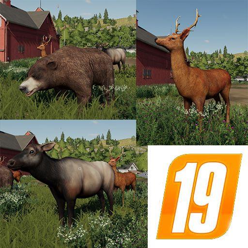 Placeable Wildlife v1.0 FS19 Farming Simulator 19 Mod FS19 mod