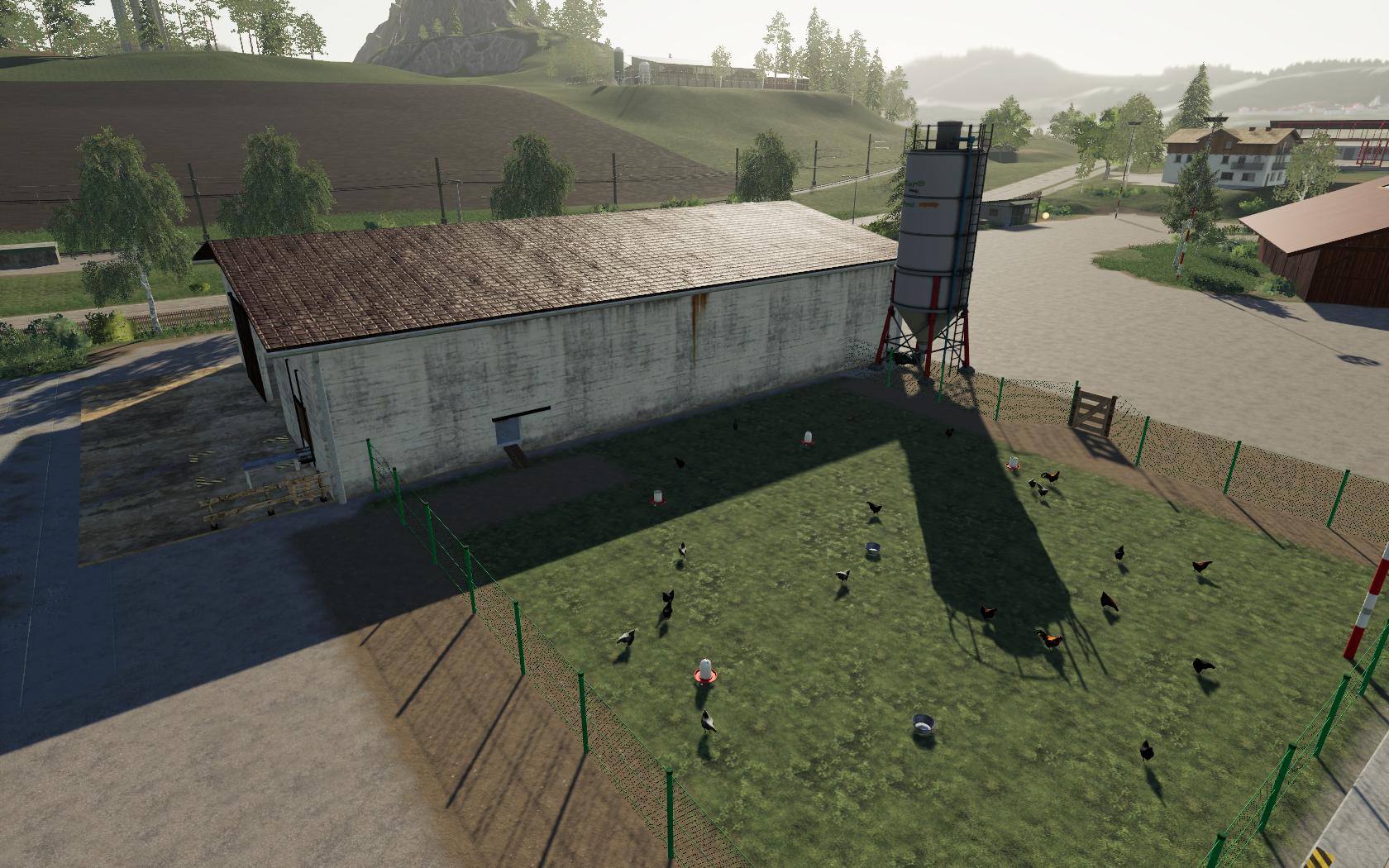Large Chiken Coop v1.0 FS19 Farming Simulator 19 Mod FS19 mod