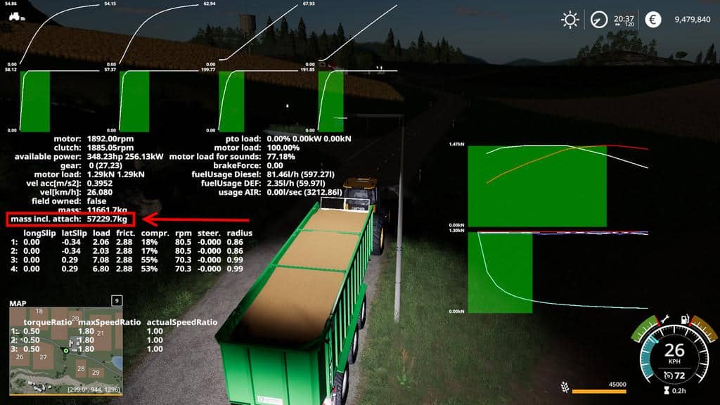 Filltype (Goods) Mass Adjustment (Realistic Weights) v1.0.0.0 FS19 Farming Simulator 19 Mod