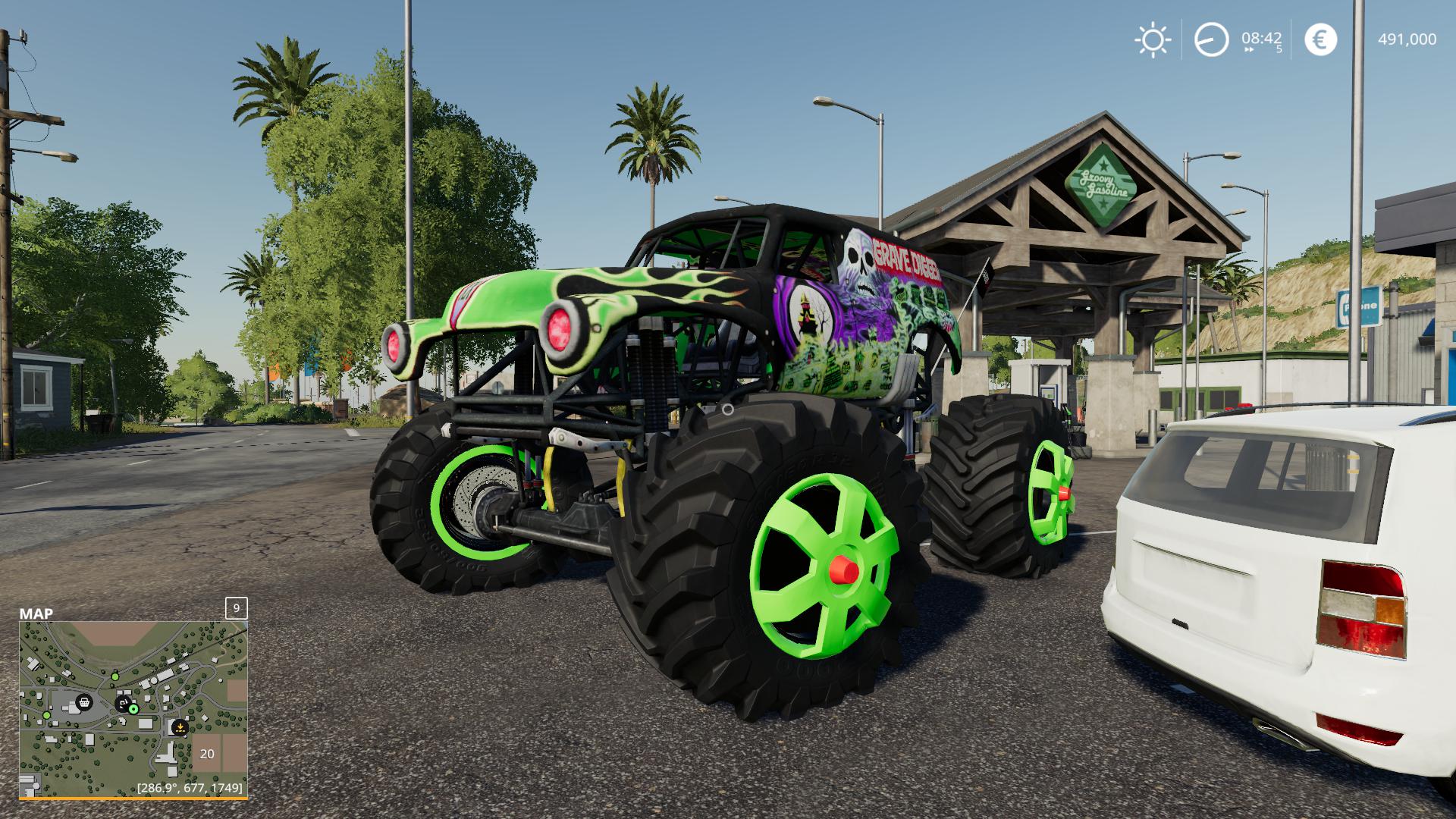 Grave digger monster truck v1.0 FS19 - Farming Simulator 19 Mod | FS19 mod