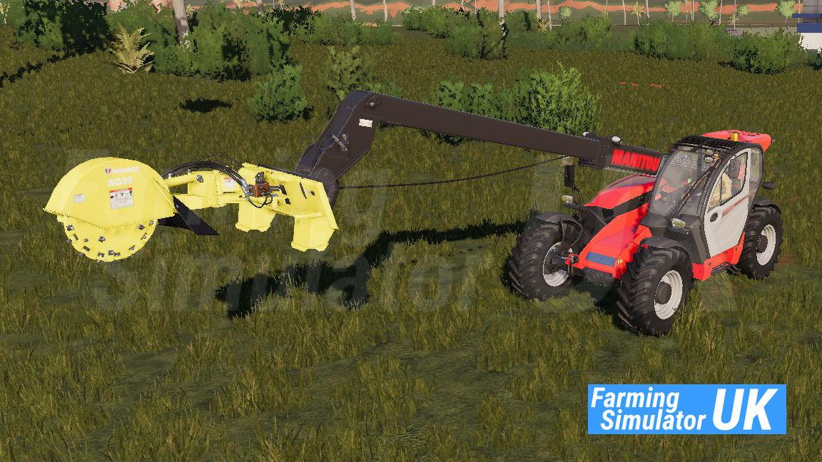 Stump Grinder with Telehandler Mount v1.0 FS19 Farming Simulator 19