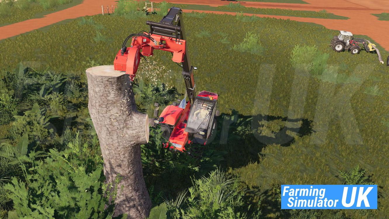 Stump Grinder with Telehandler Mount v1.0 FS19 Farming Simulator 19
