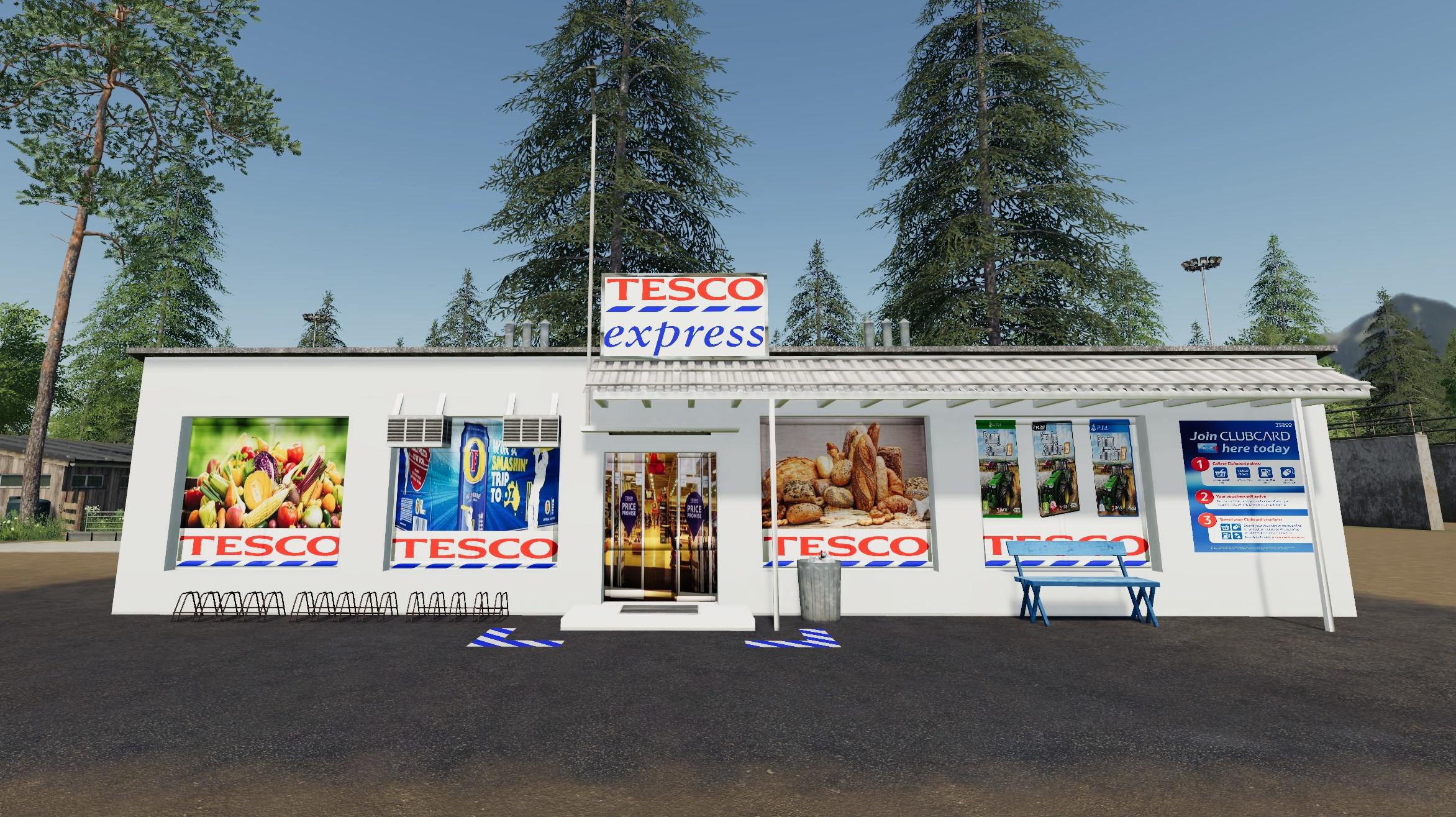 Tesco Express Egg Selling Point v1.0 FS19 Farming Simulator 19 Mod