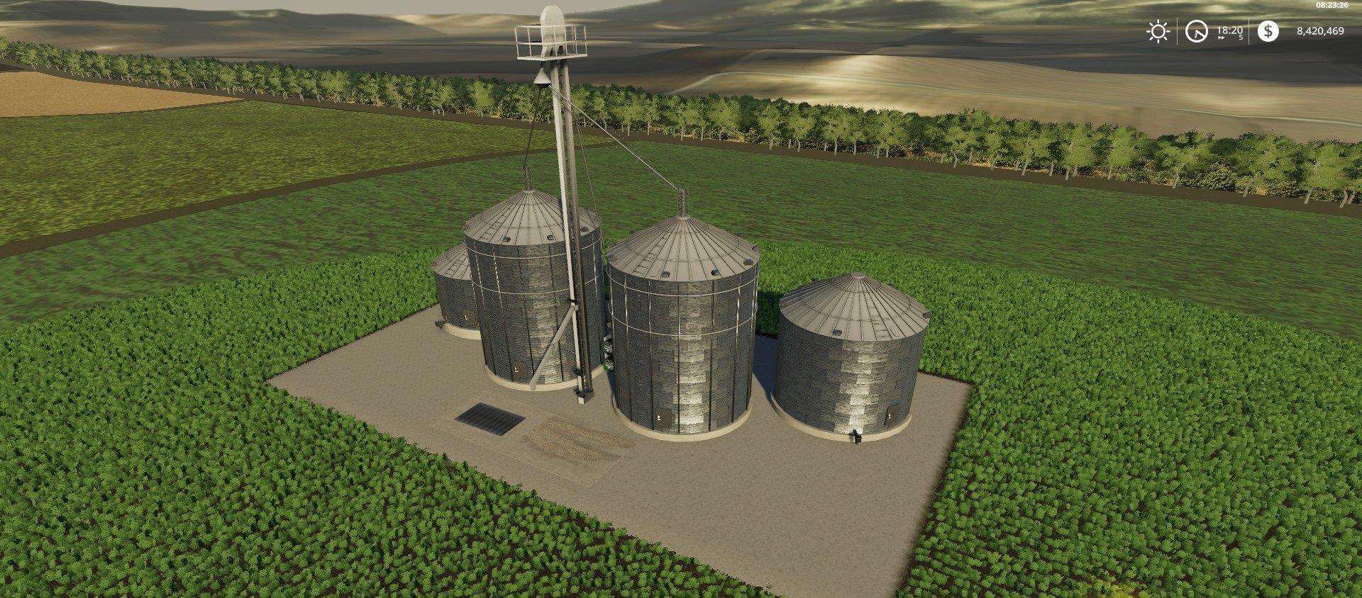 US Large Grain Complex FS19 | Farming Simulator 19 Mod | FS19 mod.