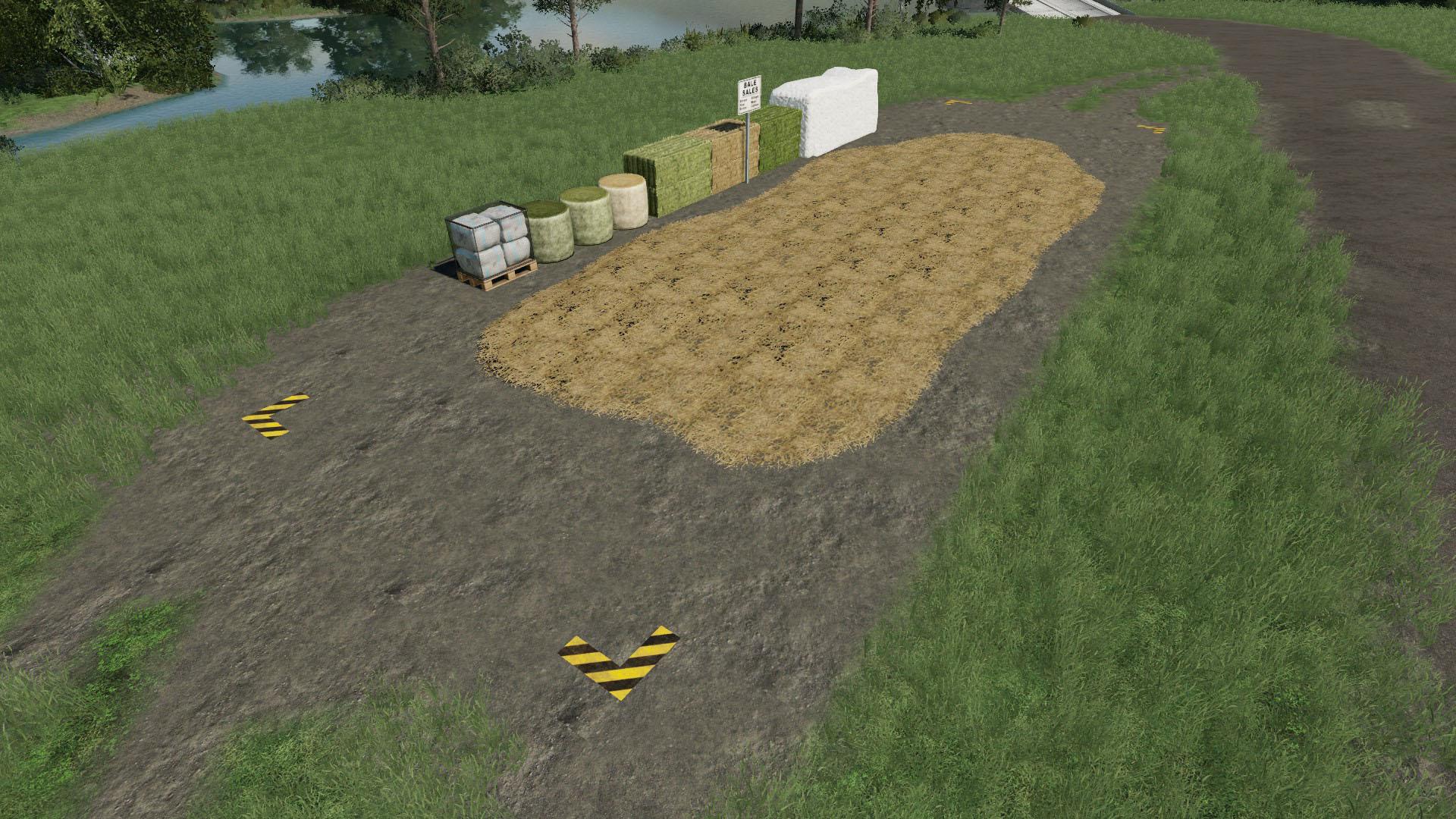 Bale Sale Point (Placeable) v1.0 FS19 FS22 Mod Download