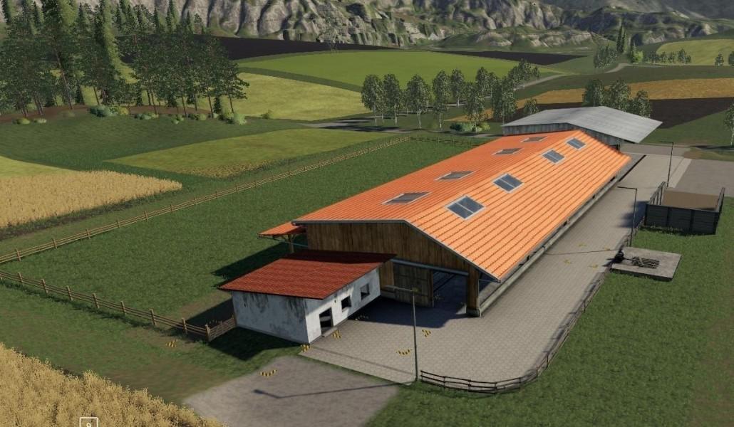 Placeable cow pasture / dairy farm v1.0 FS19 Farming Simulator 19 Mod