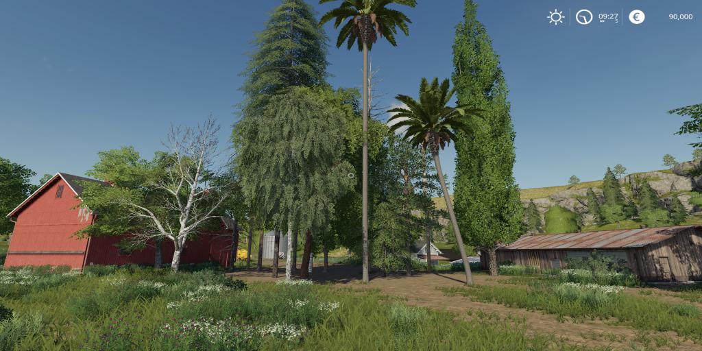 20 Trees Pack v1.0 FS19 Farming Simulator 19 Mod FS19 mod