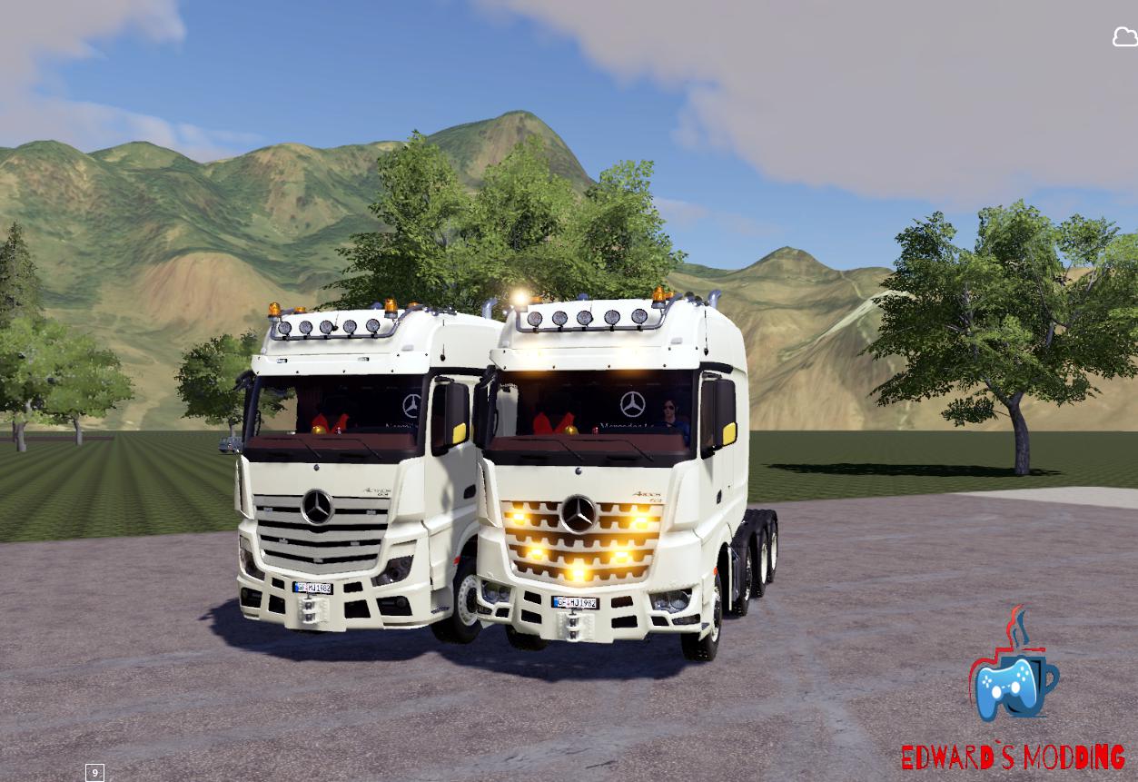 Mercedes Actros Arocsslt8x4 Fs19 V1 0 Fs19 Farming Simulator 19 Mod Fs19 Mod