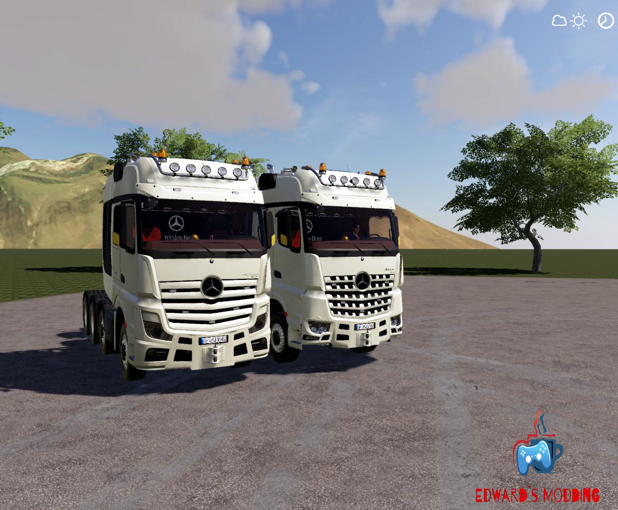 Mercedes Actros Arocsslt8x4 Fs19 V1 0 Fs19 Farming Simulator 19 Mod Fs19 Mod