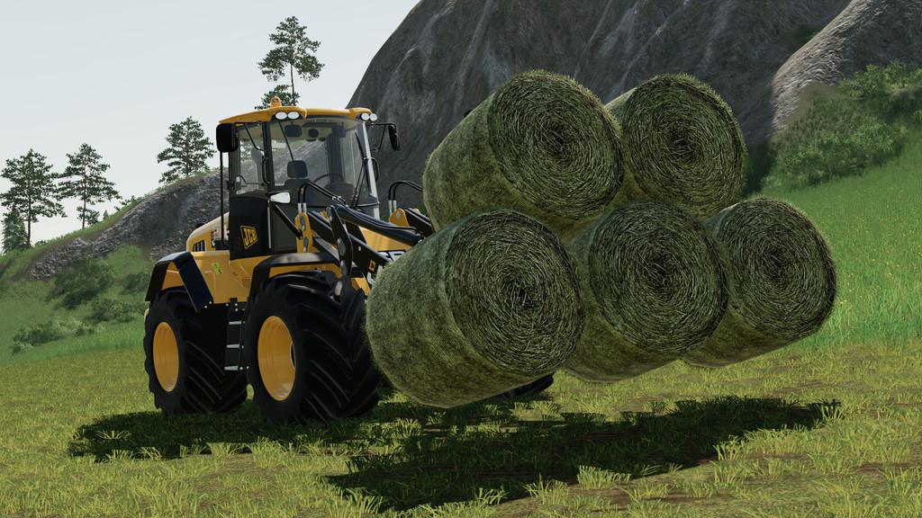 Wheel Loader Bale Fork V1000 Mod For Farming Simulator 2019 Fs19