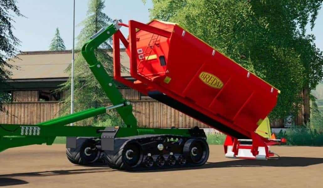 Bredal K165 Fertilizer Spreader (Hooklift) FS19 FS22 Mod Download