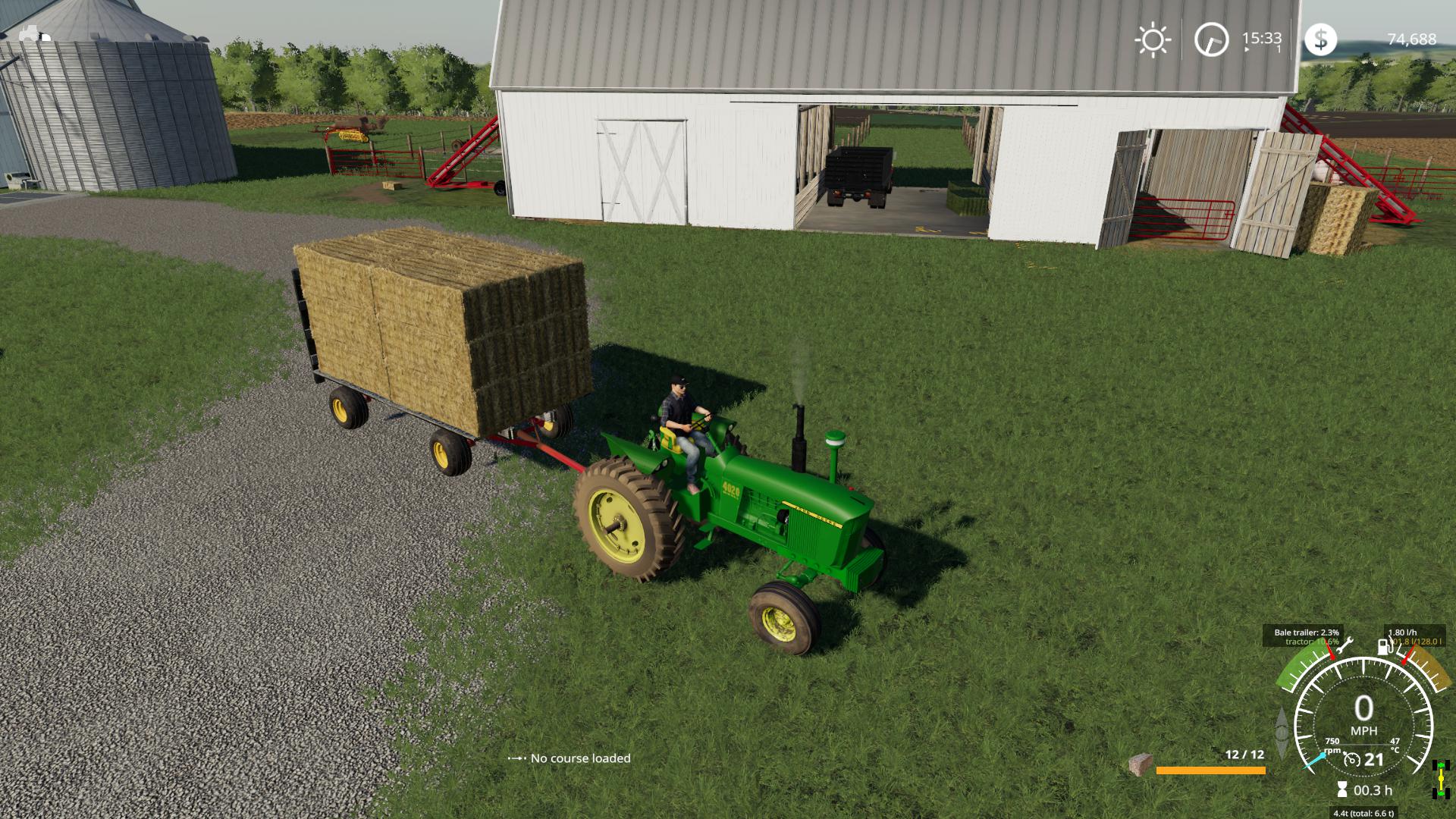 Autoload hay Wagon v1.0 FS19 Farming Simulator 19 Mod FS19 mod.