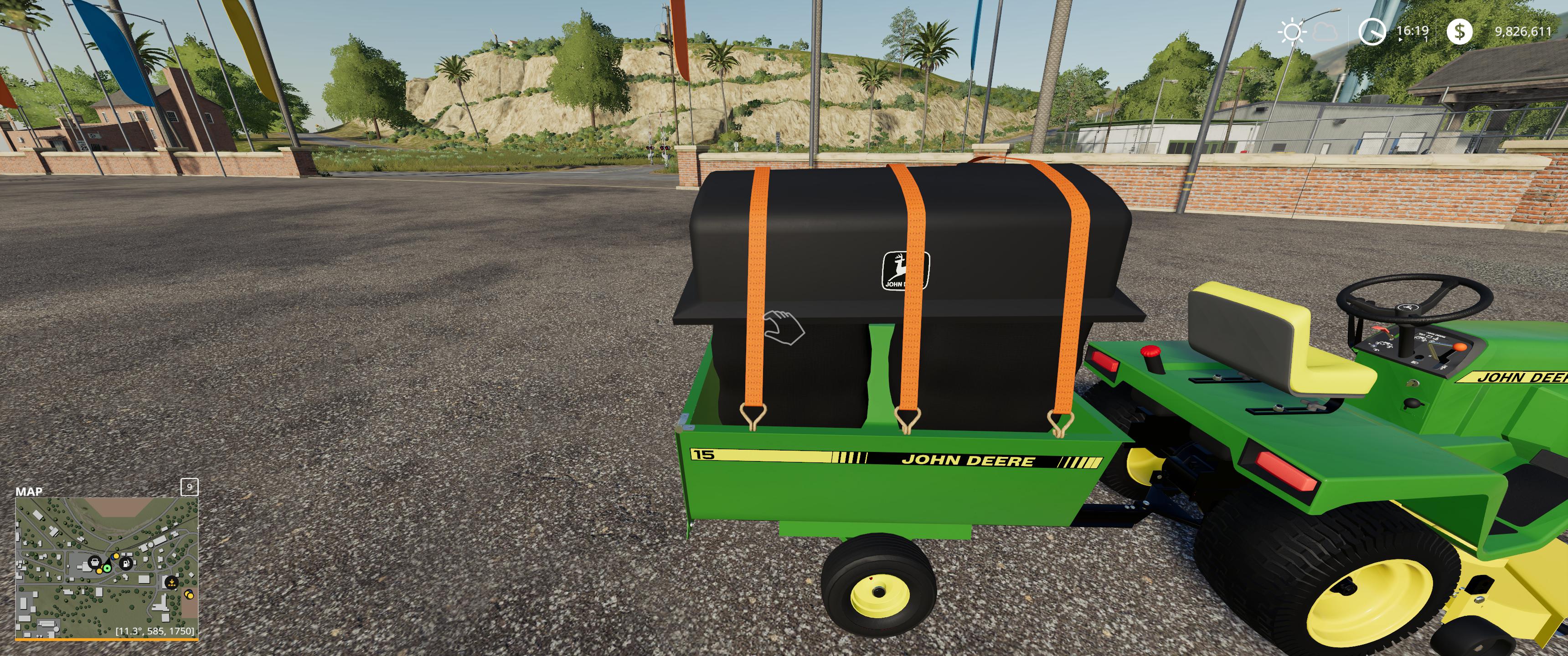 John Deere 332 Lawn Tractor With Lawn Mower And Garden V2 0 Fs19