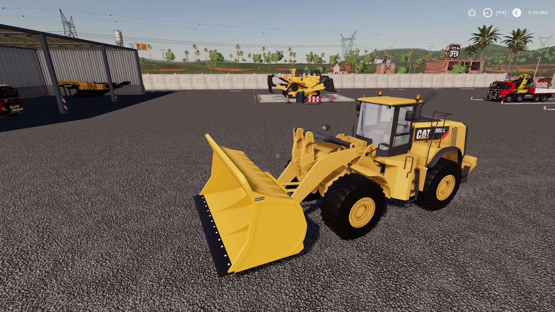 Coal Shovel For Cat 980K Loader v1.1 FS19 Farming Simulator 19 Mod