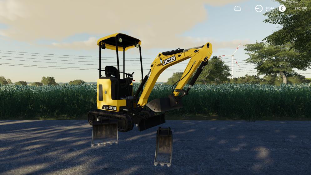 JCB 18z v1.0 FS19 Farming Simulator 19 Mod FS19 mod