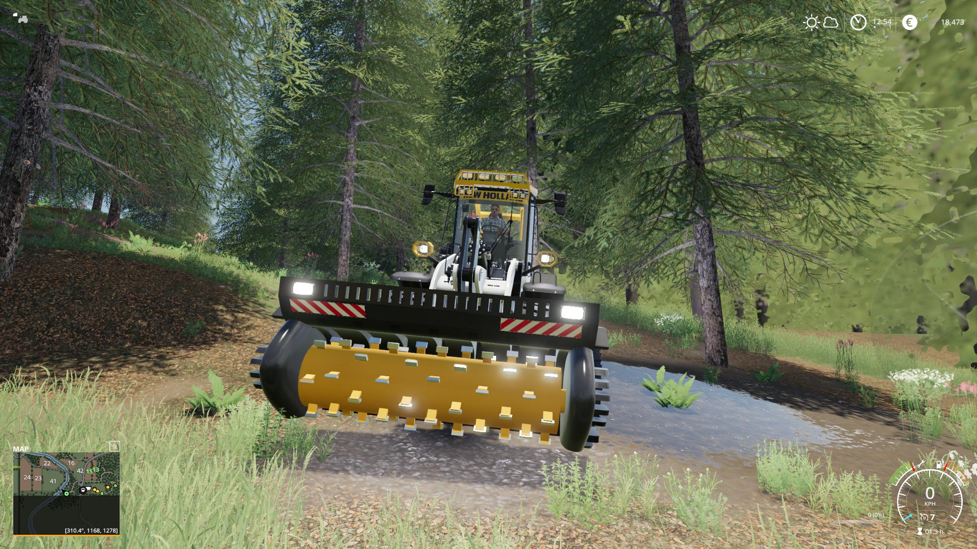 WoodChipper For Wheel Loaders v1.0 FS19 Farming Simulator 19 Mod