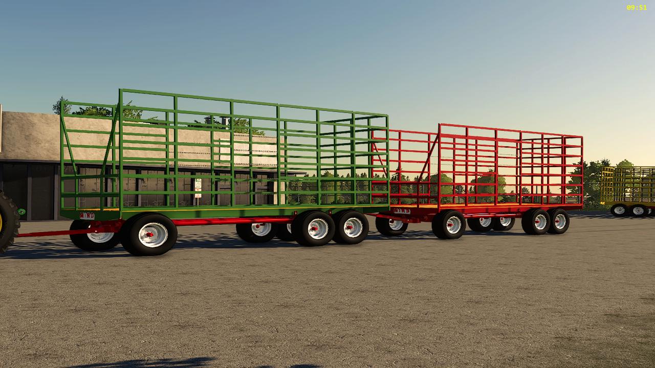 A old bale trailer mod for fs19 crushvil