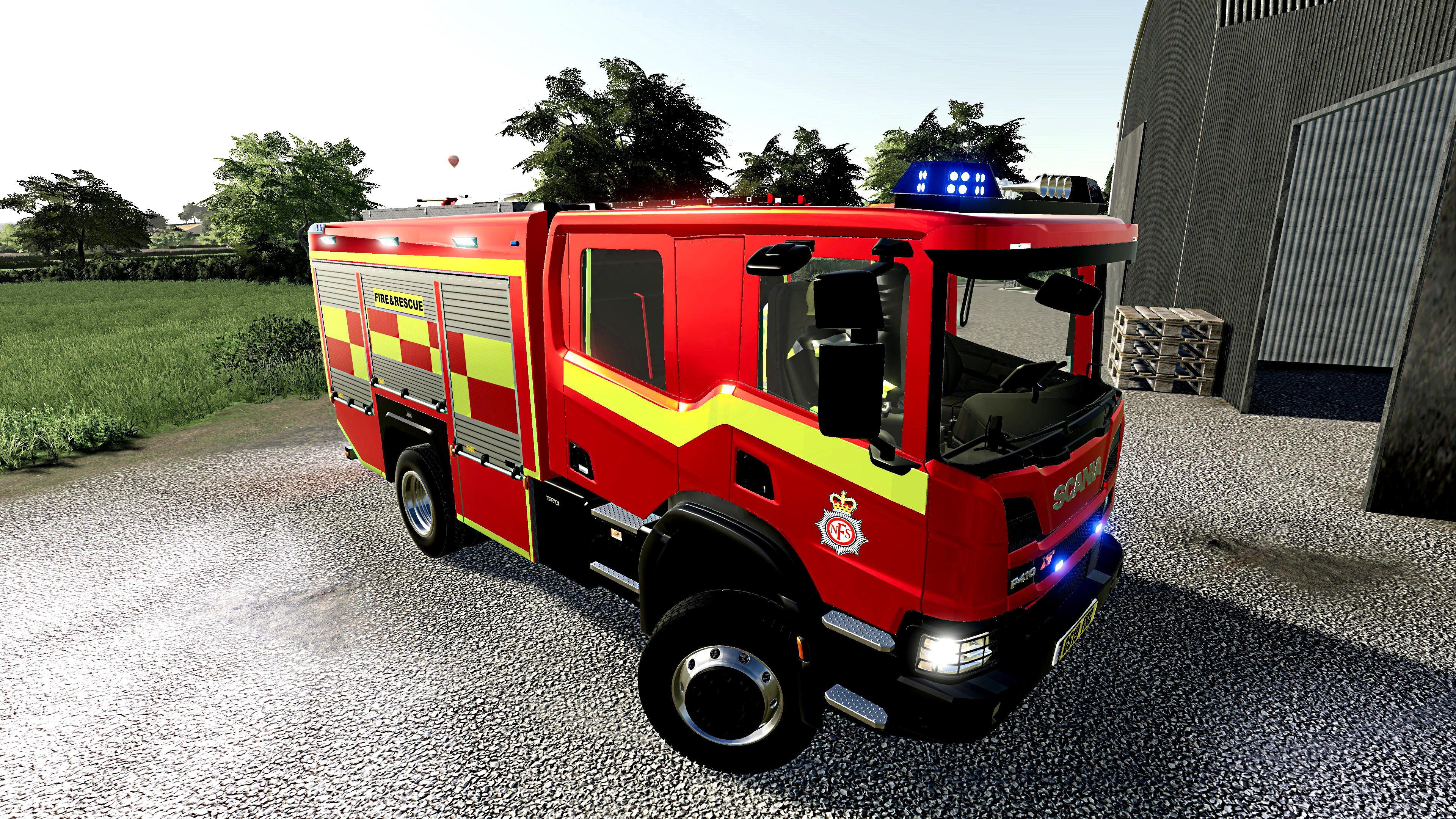 Scania UK fire engine v1.0 FS19.