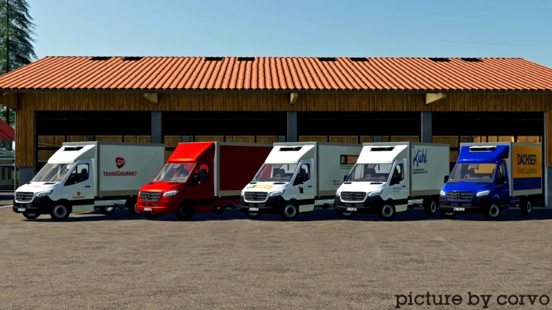 Mercedes Benz Sprinter Mk3 Box V0 5 Fs19 Farming Simulator 19 Mod Fs19 Mod