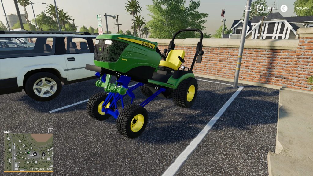 Squatted lawn mower v1.0 FS19 Farming Simulator 19 Mod FS19 mod