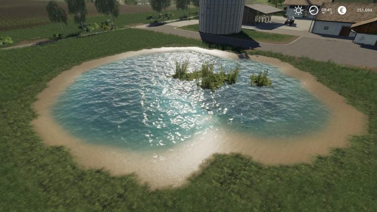 Pond Mod Fs25 Pond Water Store v1.0 FS19 Mod - Farming Simulator 25