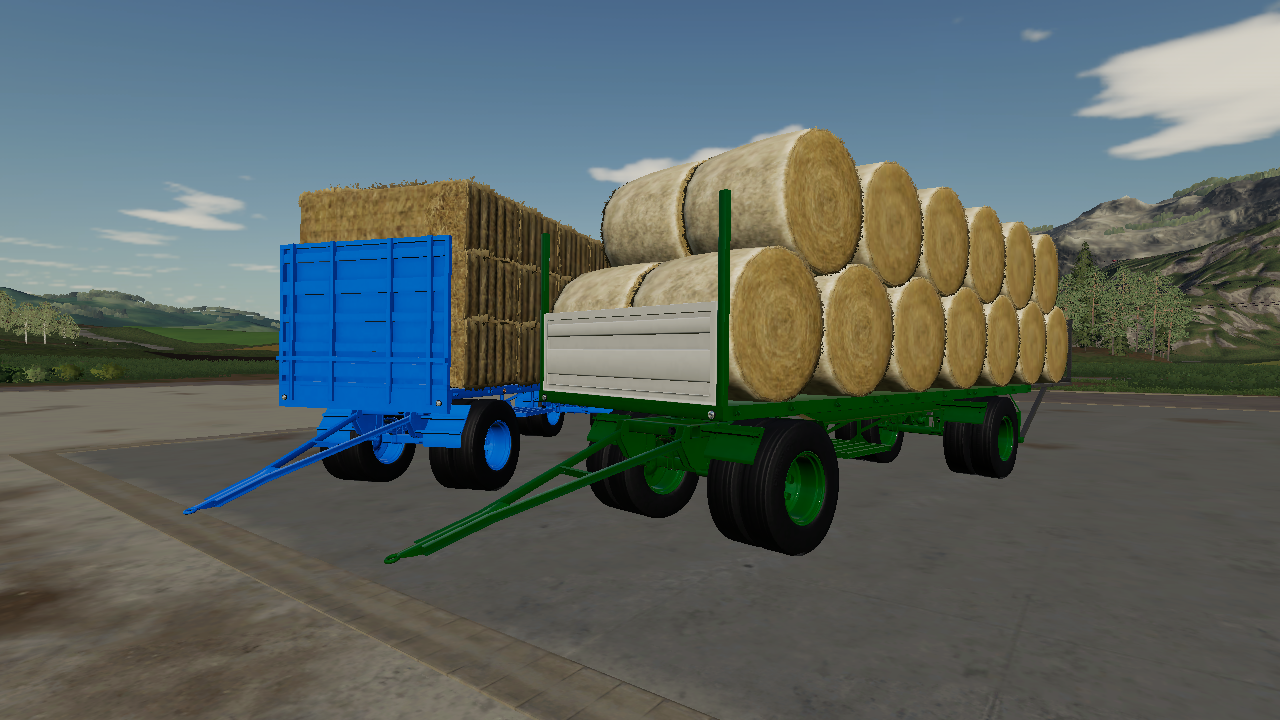 BSS & Rába Bale Trailer FS19