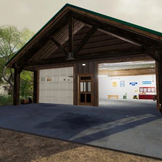 EMR Ranch house and garage v1.0 FS19 Mod - Farming Simulator 25