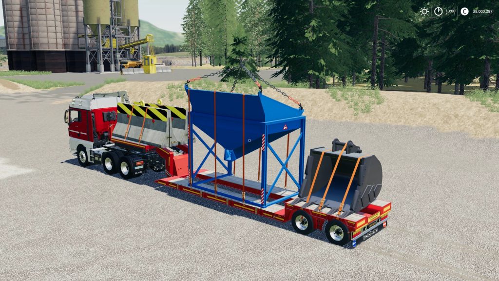 Goldhofer 2 Axle Low Loader v1.0 FS19 thumbnail 4