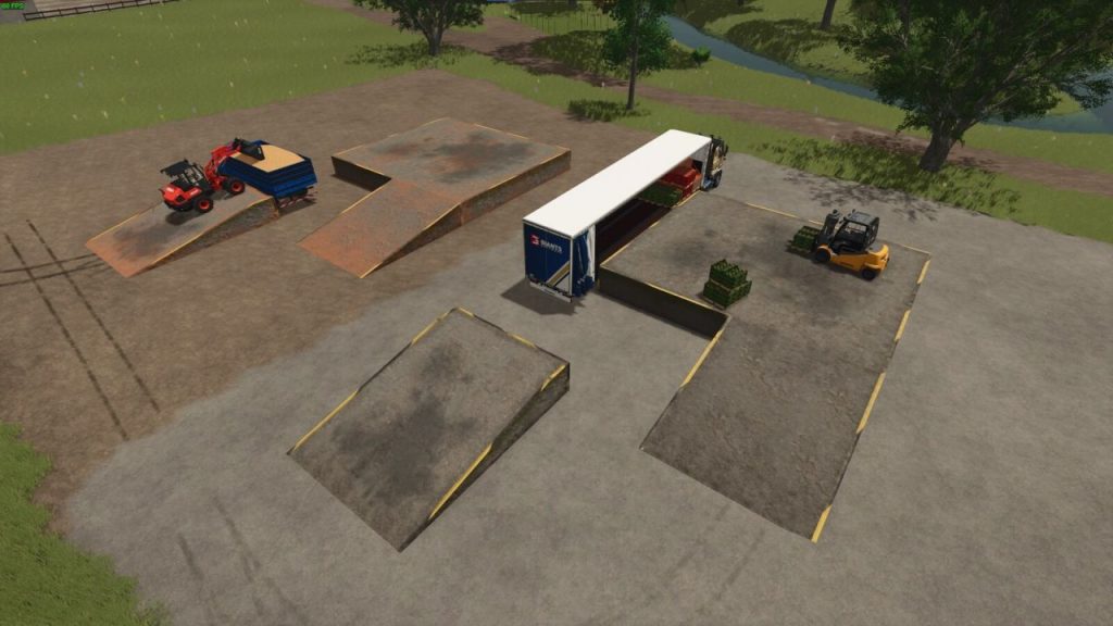 FS25 Placeable Ramp V1.0.0.0 Mod - Farming Simulator 25