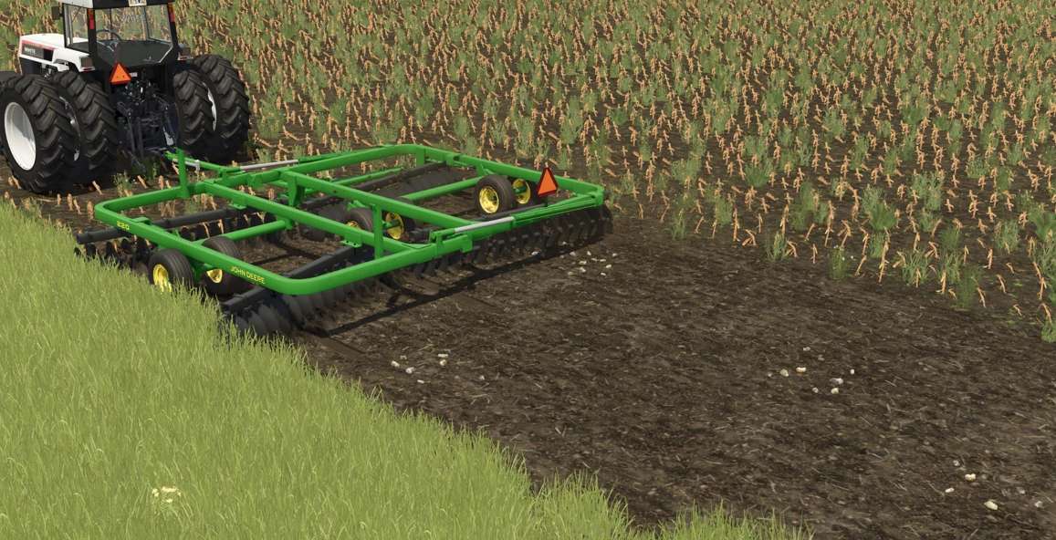 FS25 John Deere 220 Disc REWORK v1.0.0.0 Mod - Farming Simulator 25