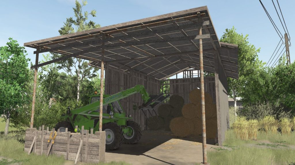FS25 Bale Shed V1.0.0.0 Mod - Farming Simulator 25