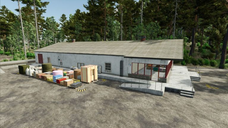 FS25 Bale And Pallet Warehouse V1.0.0.0 Mod - Farming Simulator 25
