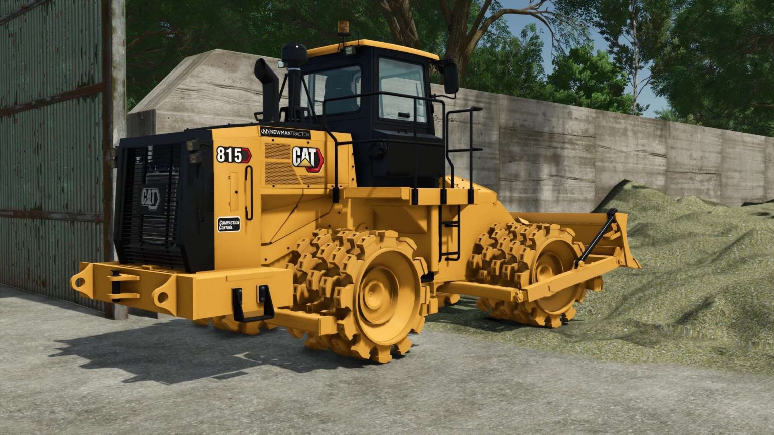 FS25 CAT 815NG Compactor v1.0.0.0 Mod - Farming Simulator 25
