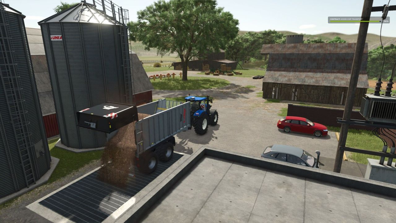 FS25 Wood Chips Missions V1.0.0.0 Mod - Farming Simulator 25