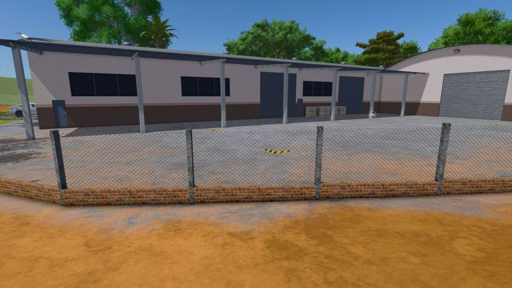 FS25 Brick Fence With Wire Mesh V1.0.0.0 Mod - Farming Simulator 25