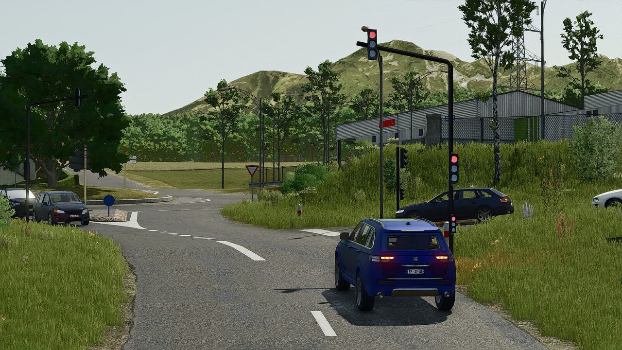 FS25 Interactive Traffic Lights v1.0.0.0 Mod - Farming Simulator 25