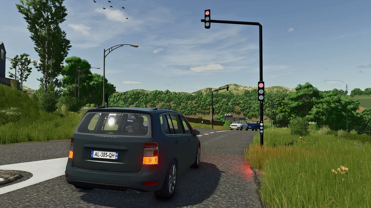 FS25 Interactive Traffic Lights v1.0.0.0 Mod - Farming Simulator 25