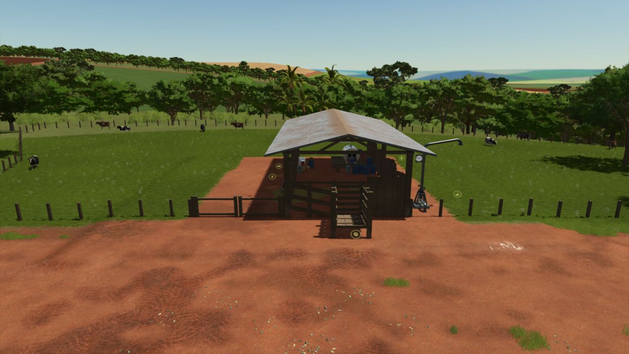 FS25 Brazilian Cow Pen With Loader V1.1.0.0 Mod - Farming Simulator 25