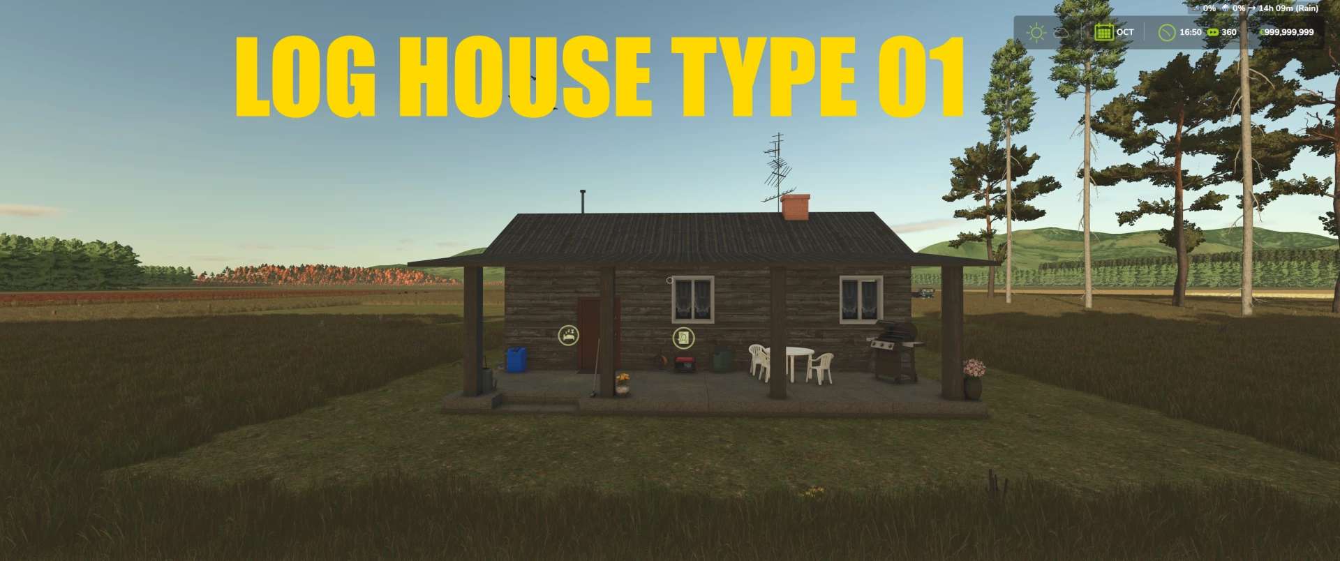 FS25 CONSTRUCTABLE LOG HOUSE v1.0.0.0