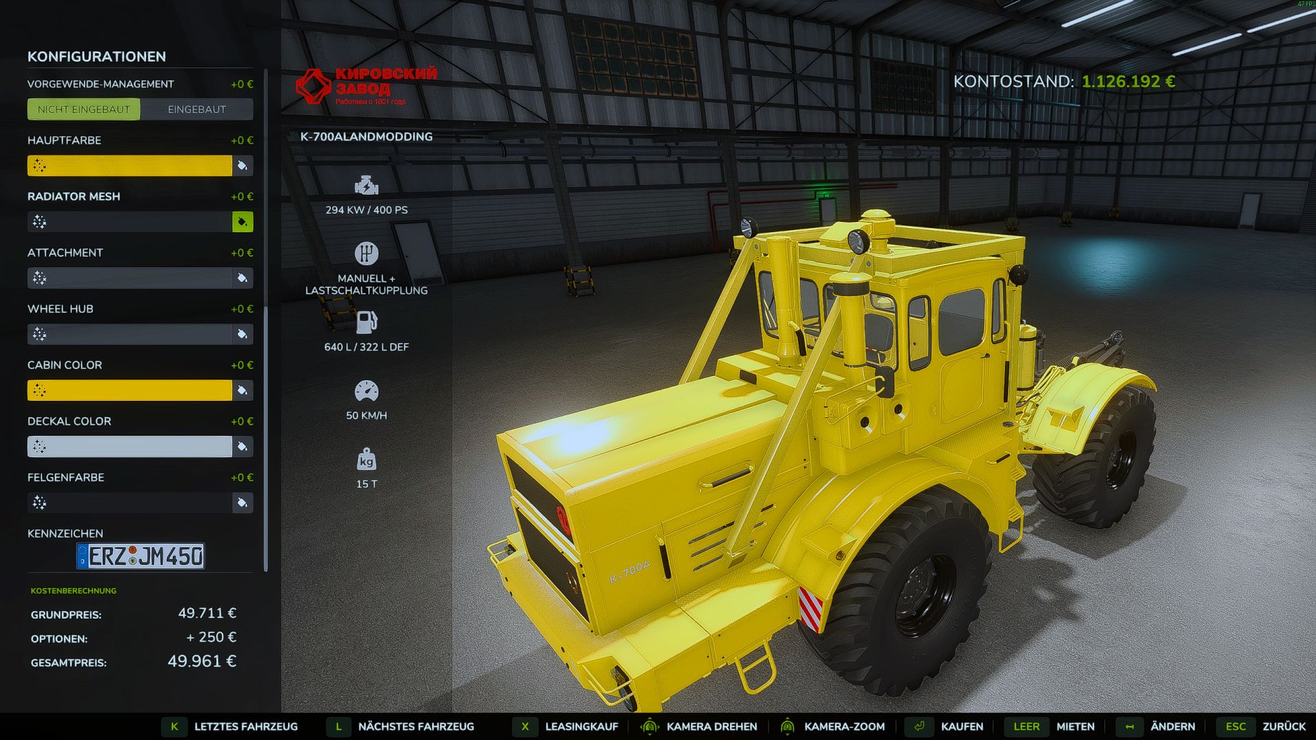 FS25 Kirovets K-700A V1.0.0.0 thumbnail 5