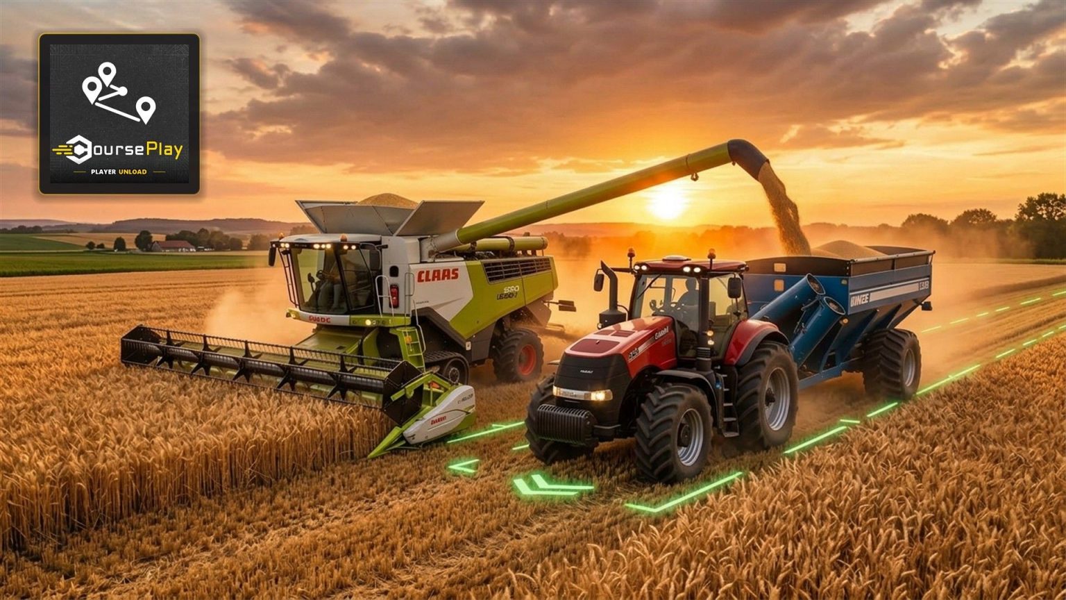 FS25 Courseplay: Unload Me V1.1.5.0 Mod - Farming Simulator 25