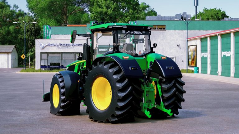 Dav Window Sticker FS25 John Deere 7R Edit V1.0.0.0 Mod - Farming Simulator 25