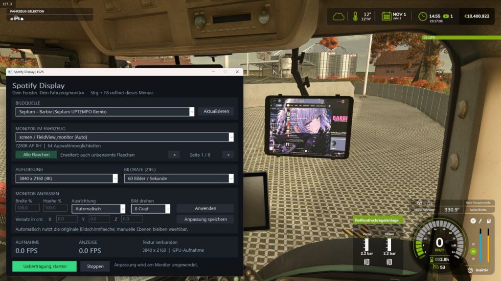 FS25 Windows applications in-game screen BETA 2 v1.0.0.0 Mod - Farming ...